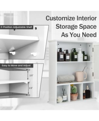 Wall Mounted and Mirrored Bathroom Cabinet