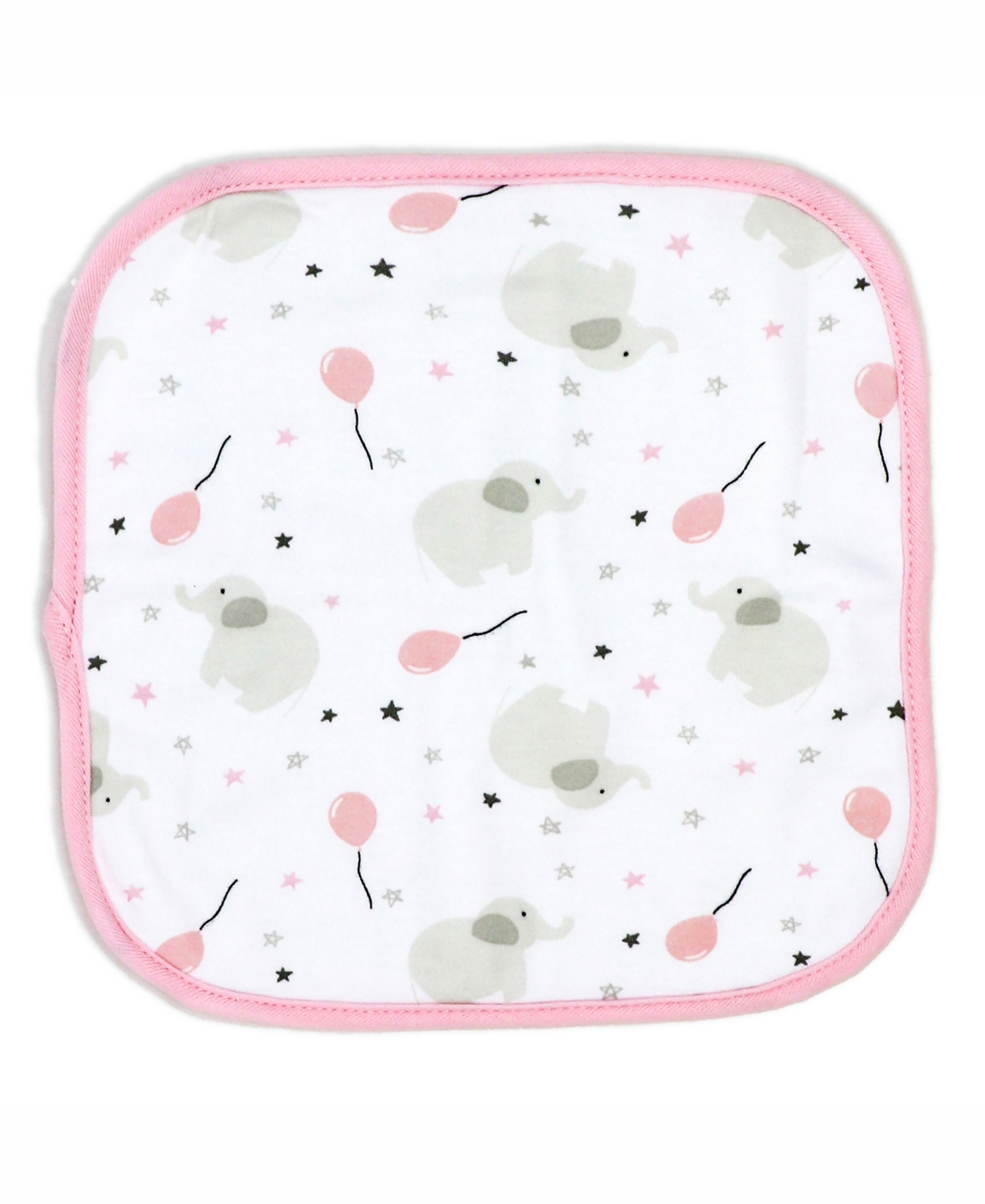 Tendertyme Baby Boys and Baby Girls Elephant and Balloons Hooded Bath Towel and Wash Cloth Set