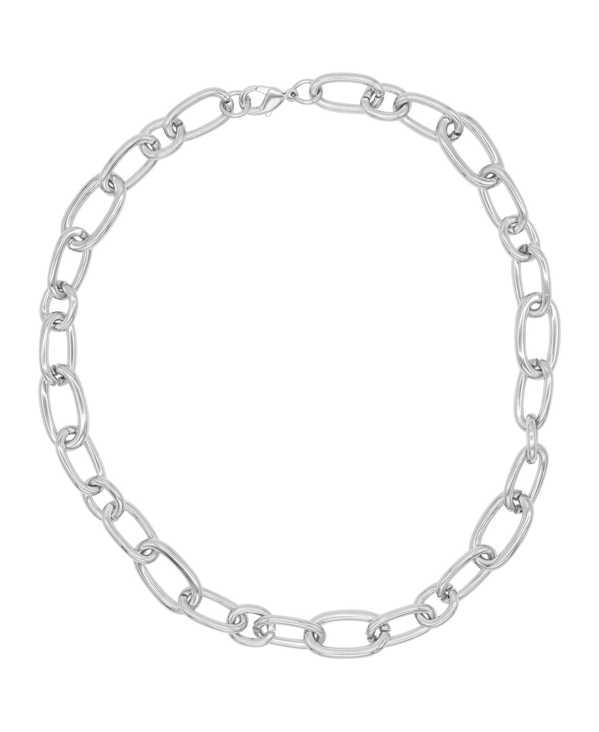 Silver Chunky Link Necklace - Silver