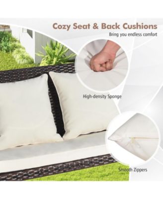 2-Person Patio Rattan Porch Swing