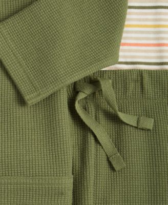 Baby Boys Home Stripe Jacket, Bodysuit and Pants Set, Created for Macy's