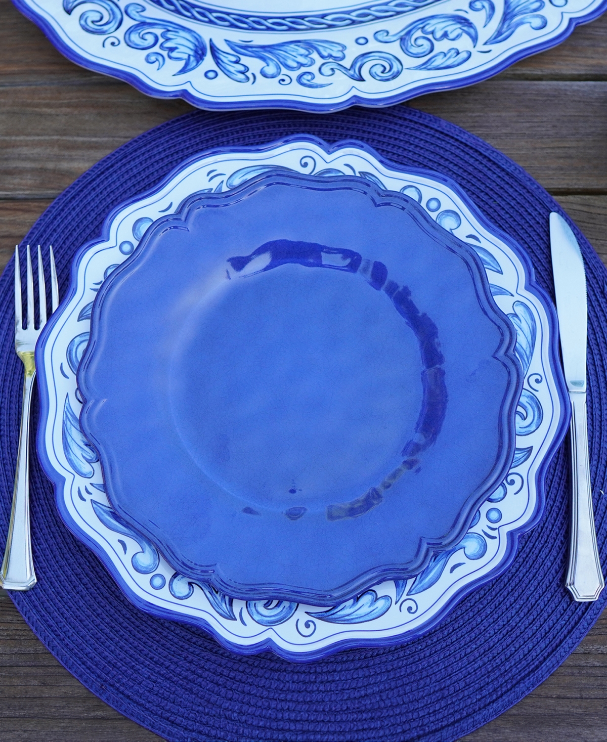 Certified International Veranda Set Of 4 Dinner Plate 11", Service For 4 In Miscellaneous