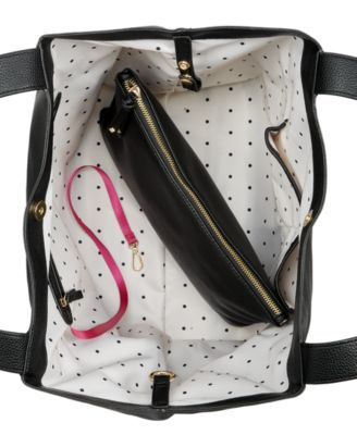 Jyyll Large Solid Tote with Removable Pouch, Exclusively at Macy's 