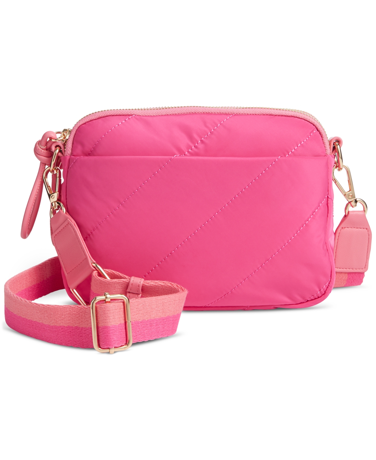 On 34th Nylon Crossbody, Created For Macy's In Fuchsia Pu | ModeSens