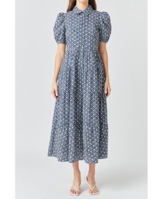 green emerald velvet dress Olive Floral V-Neck Button Up Long Sleeve Maxi Dress main image 0