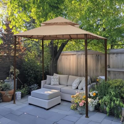 10.6'x10.6' Gazebo Top Replacement Fit for Brand_Model Summer Veranda Gazebo/L-GZ093PST/G-GZ093PST/TGZ093 2 Tier Outdoor Patio Dark Beige