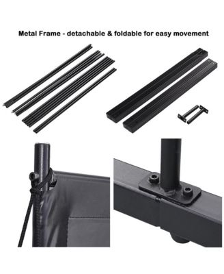 100" Portable Detachable Projector Screen with Stand Movie Projection 16:9 HD 1.1 Gain