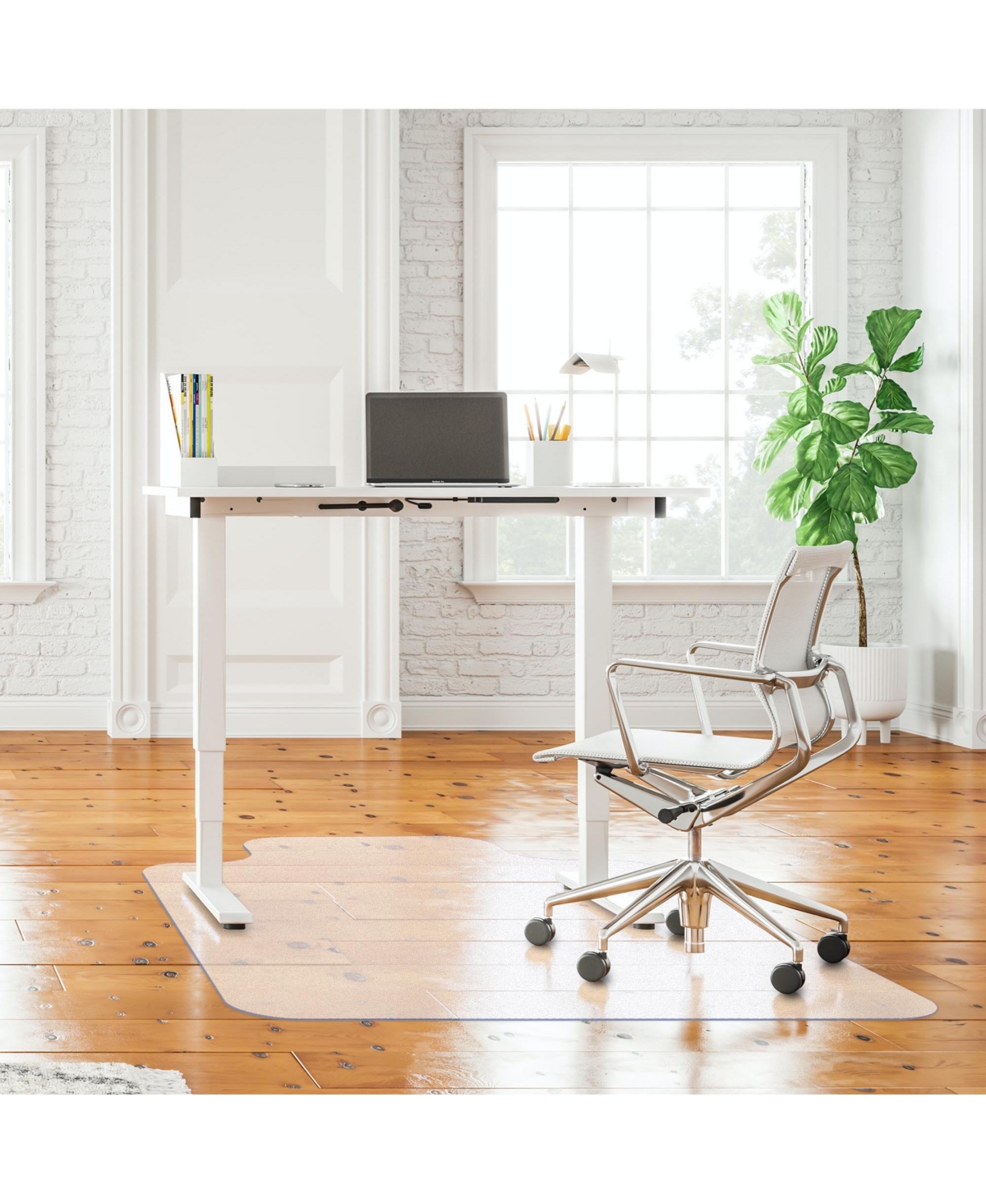 Yescom Floor Mat Protector Home Office Rolling Chair Pvc for Hard Wood 48