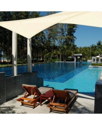 6 Pack 7 Ft 97% UV Block Triangle Sun Shade Sail Heavy Duty Outdoor