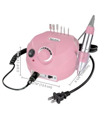 30000RPM Pro Pink Electric Nail Drill File Buffer 6 Bits Manicure Pedicure Kit