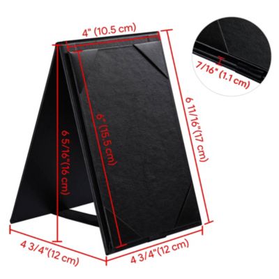 10Pcs 4"x 6" Double-sided Table Tent Holder Menu Holder A-Frame Restaurant