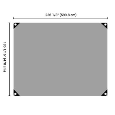 16x20 Ft 14 Mil Poly Tarp Protective Cover Tarpaulin Heavy Duty UV Resistant