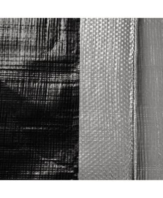 18x24 Ft Waterproof Poly Tarp with 25 Ball Bungees Protect Cover 10mil Tarpaulin