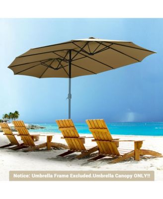 9 Ft Patio Umbrella Replacement Canopy for 6 Rib Market Umbrella Table Outdoor Backyard Pool Sea Restaurant Navy