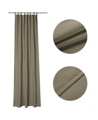 54"x108" Outdoor Privacy Curtain Panel Tab Top UV30+ Patio Lanai Pergola 2 Piece