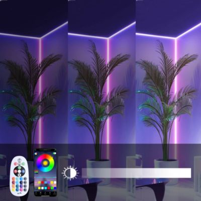 50 Ft RGB Neon LED Light Strip Rope Tube Flexible Sign Party Home Decor APP Control