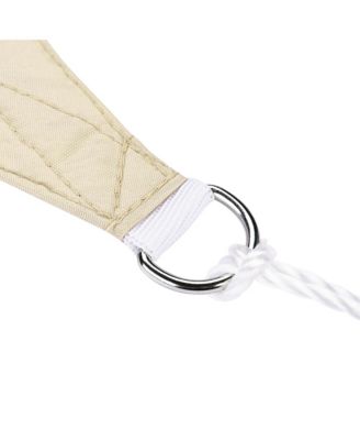 10 Ft Triangle Sun Shade Sail Canopy 97% UV Block Patio Awning Outdoor Yard Deck