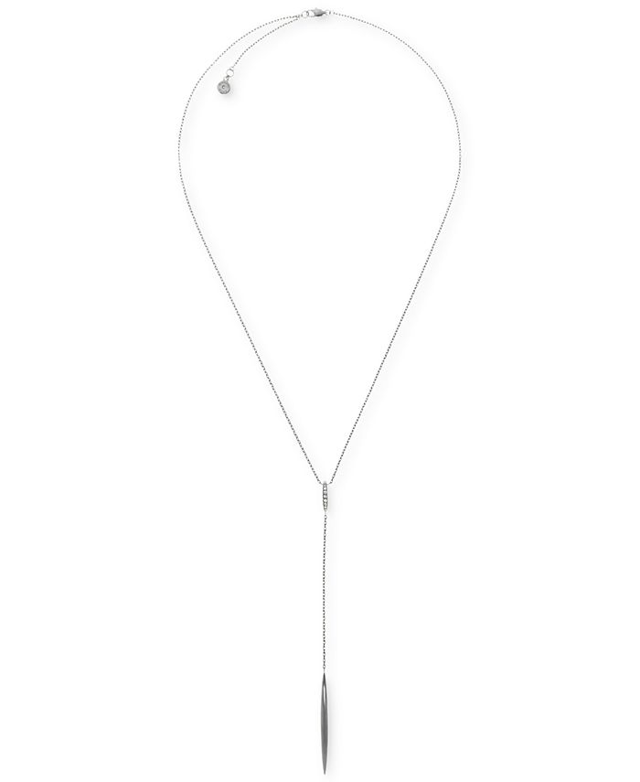 Michael Kors Pavé Matchstick Y Necklace - Macy's