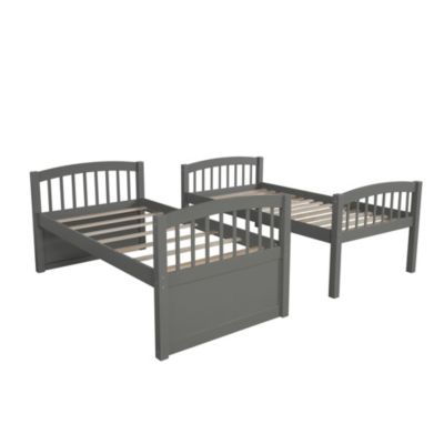 Streamdale Twin Bunk Bed with Ladder, Rail, Trundle and Drawers