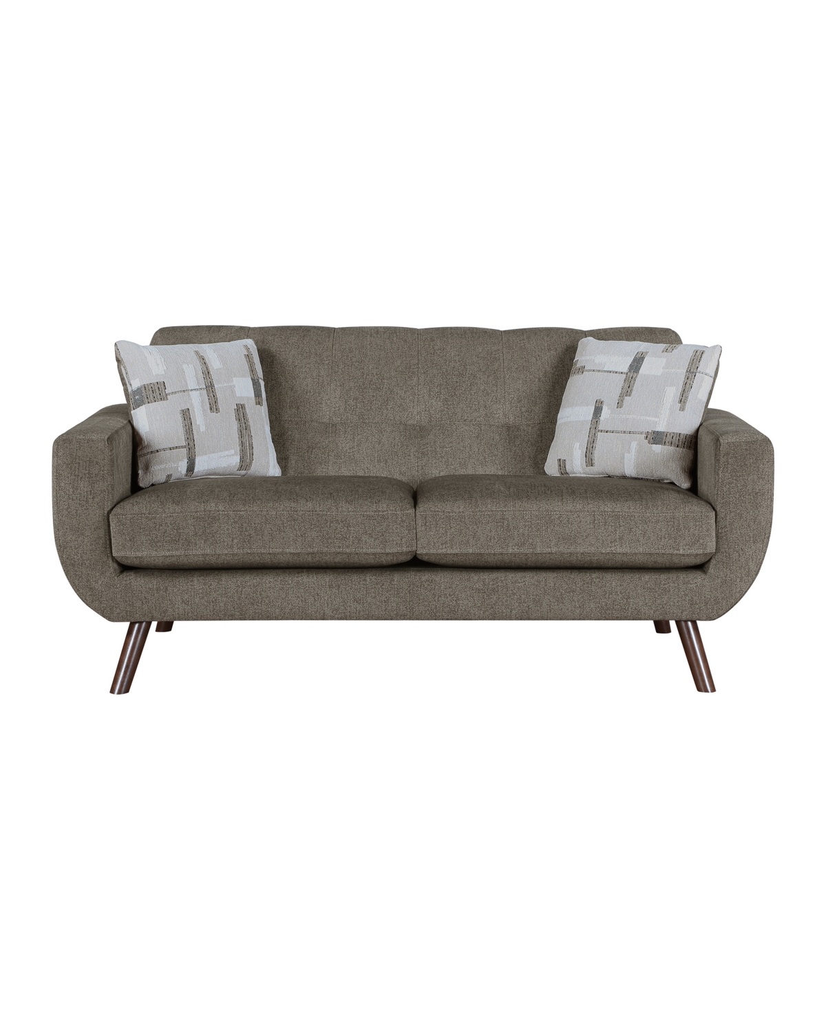 Shop Homelegance White Label Lafael 70" Love Seat In Brown