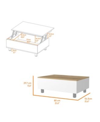 Boston Top Coffee Liftable Table