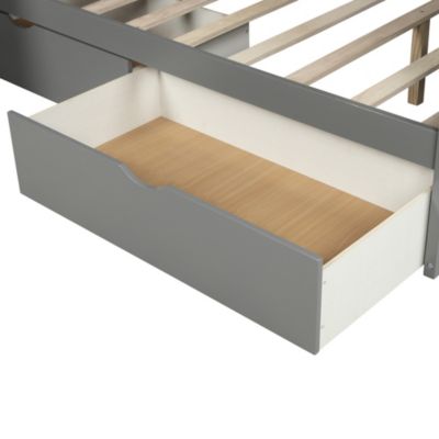 Streamdale Twin Over Full Bunk Bed With Drawers, Storage And Slide, Multifunction