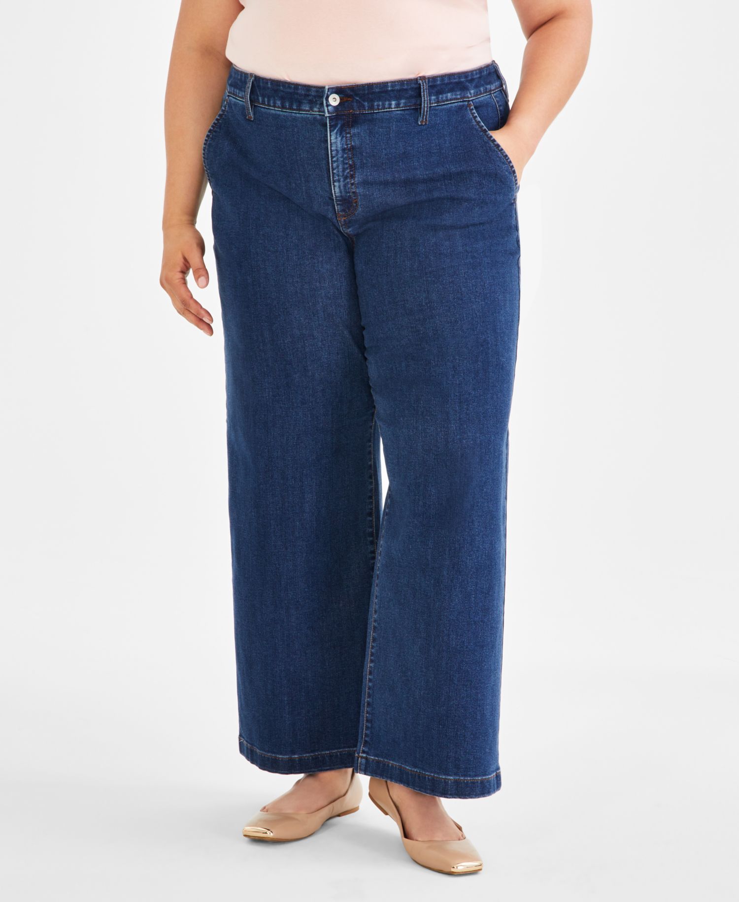 Women's High-Rise Wide-Leg Jeans