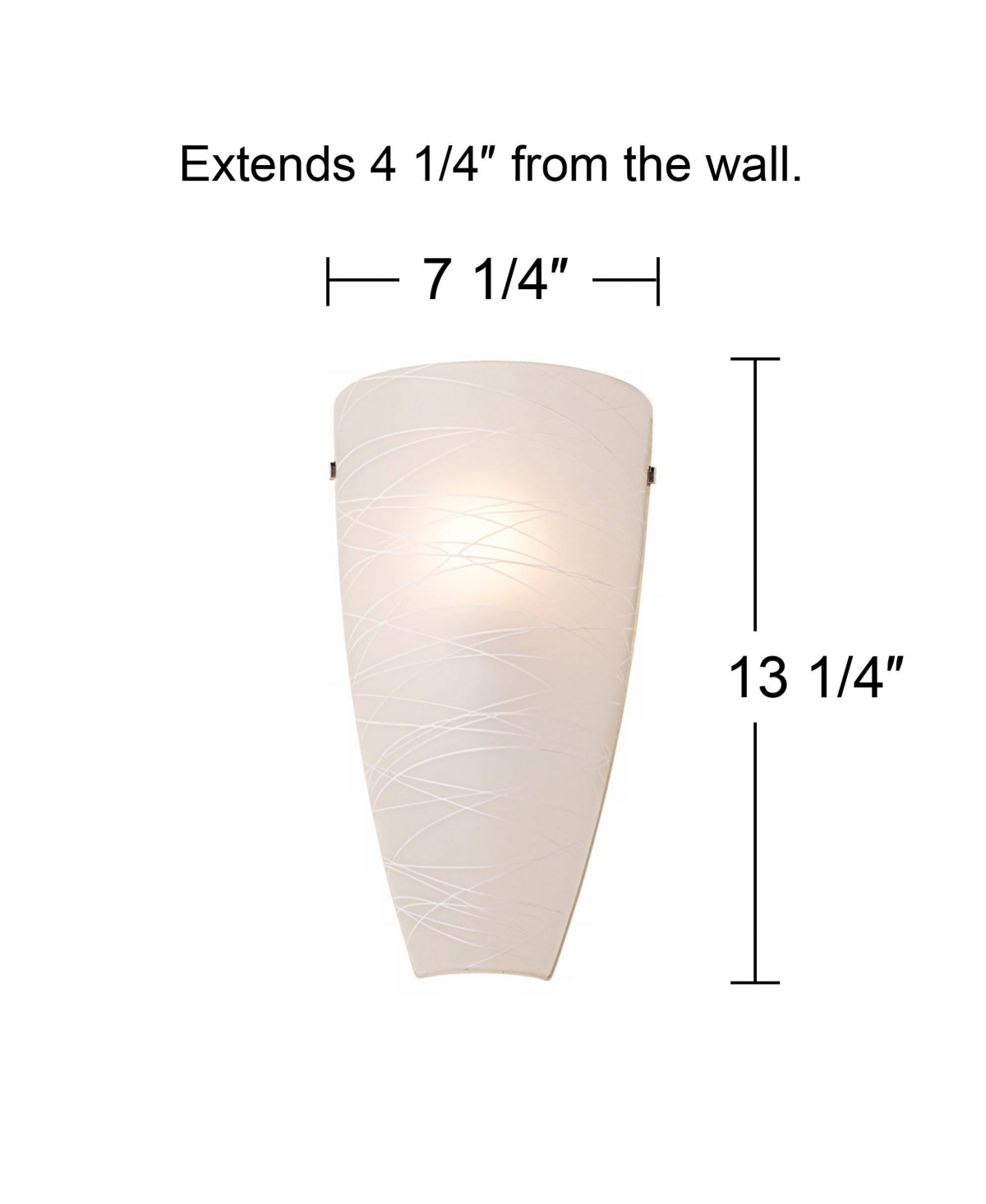 Isola Modern Wall Sconce Lighting Brushed Nickel Hardwired 13 1/4