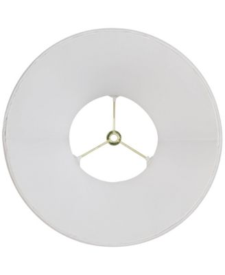 Imperial Shade White Small Bell Lamp Shade 6" Top x 12" Bottom x 9" Slant x 8.5" High (Spider) Replacement with Harp and Finial