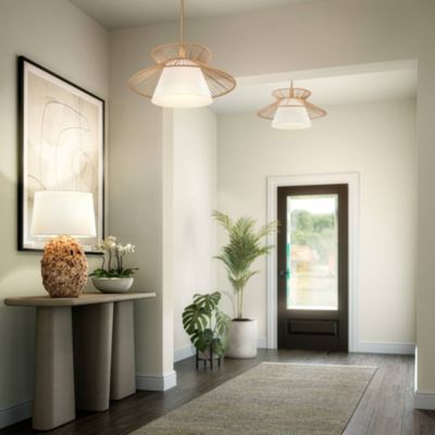 Nantucket Modern Coastal Table Lamp 26" High Natural Woven Seagrass White Drum Shade for Bedroom Living Room House Bedside Nightstand