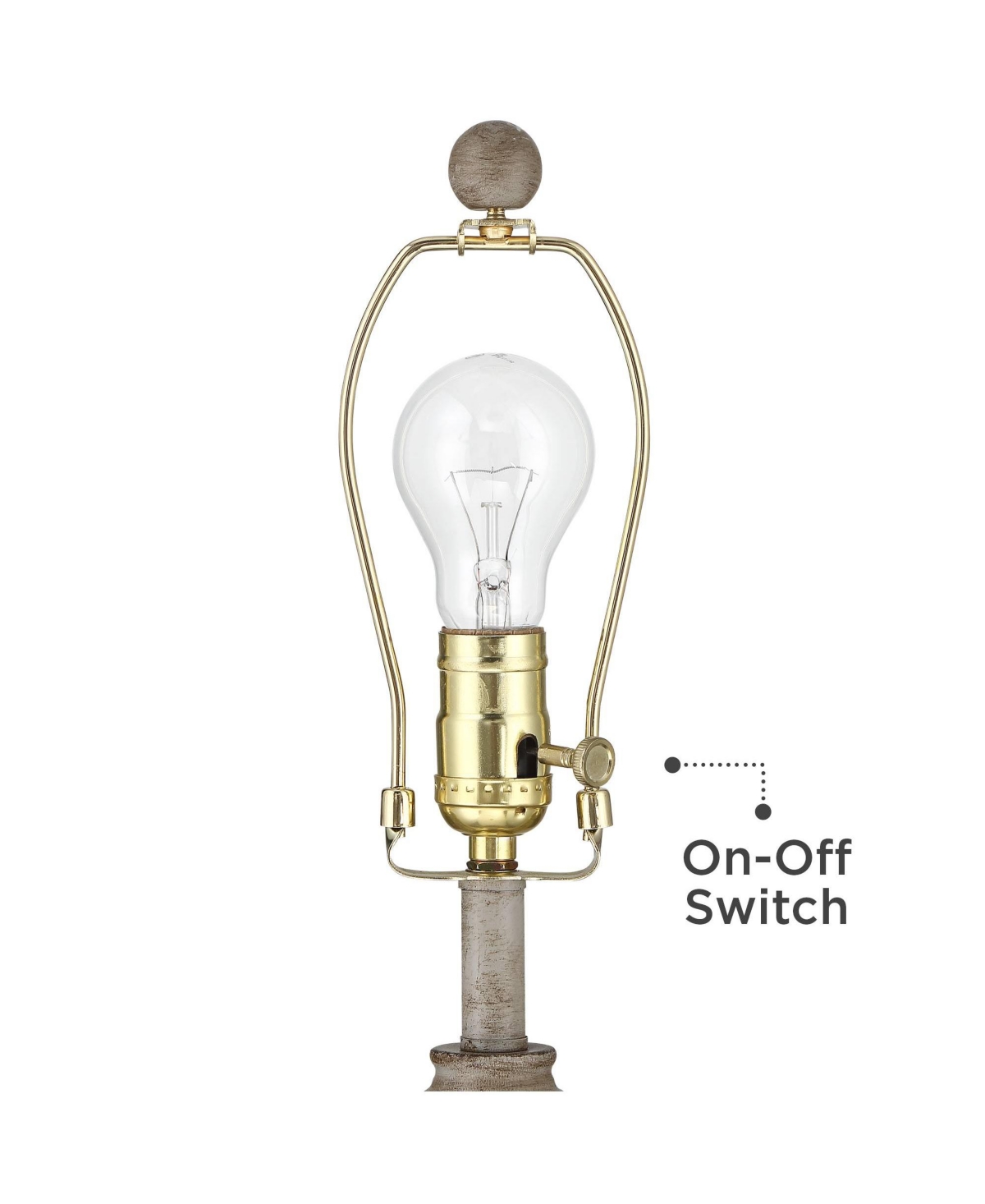 Lynn Country Cottage Rustic Buffet Table Lamps 26 3/4