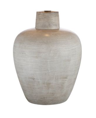 Glenn Rustic Country Cottage Table Lamps 27" Tall Set of 2 Brushed Gray Terra Cotta Beige Fabric Shade for Bedroom Living Room Nightstand