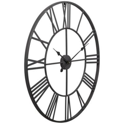 River Parks 30" Wide Zia Open Metal Round Wall Clock