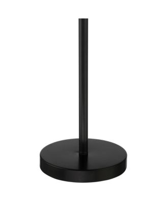 Rhys Modern Mid Century Luxury Accent Table Lamps 19 1/2" High Set of 2 Black Metal Dome Shaped Shade for Bedroom Living Room Bedside