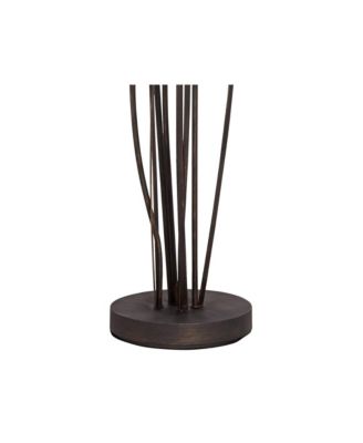Modern Floor Lamp 4-Light Tree 73" Tall Ginger Black Tulip White Cased Glass Shades for Living Room Bedroom Uplight