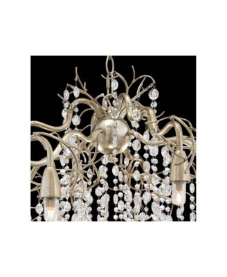 Branches Chandelier with Clear Crystal 8-Light Fixture for Dining Room, Kitchen Island or Entryway