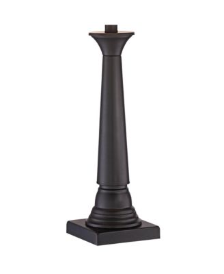 Dolbey Rustic Farmhouse Table Lamps 28" Tall Set of 2 Bronze Off White Drum Shade for Bedroom Living Room Bedside Nightstand Office House