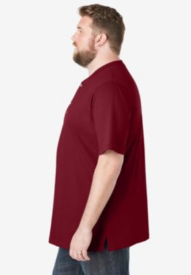 Big & Tall Shrink-Less Lightweight Henley T-Shirt