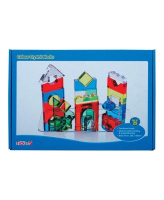Color Crystal Blocks with Activity Cards - Set of 25
