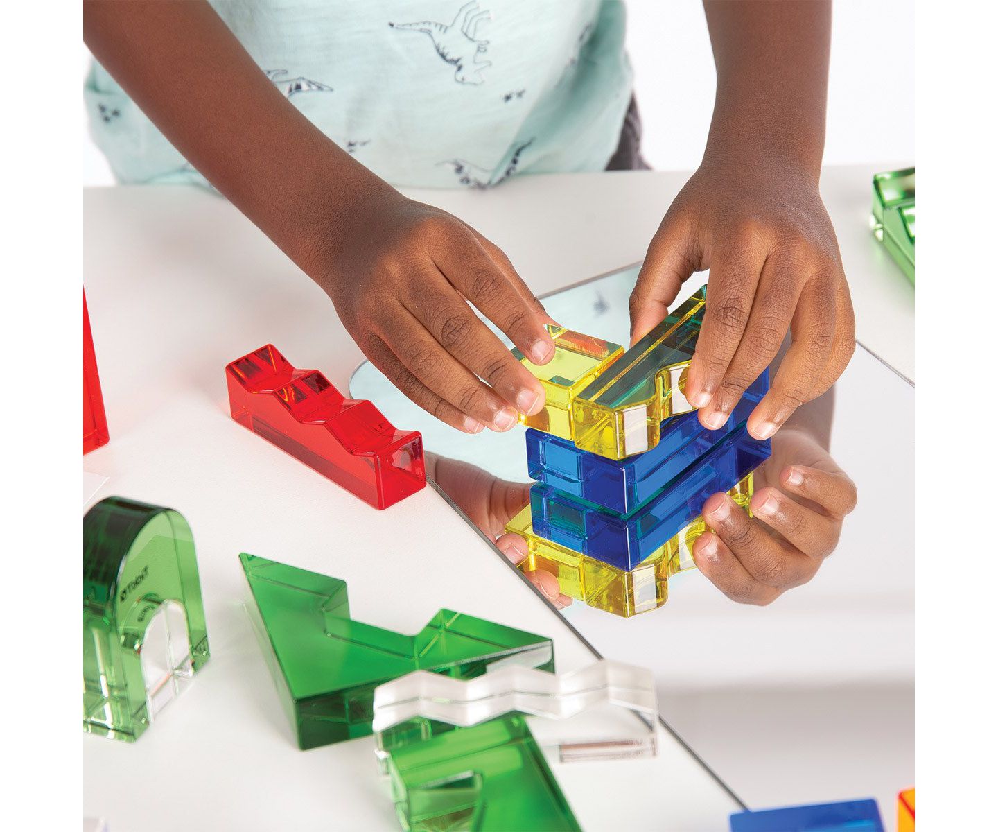 Детские конструкторы TickiT Color Crystal Blocks with Activity Cards - Set of 25 — фото 2