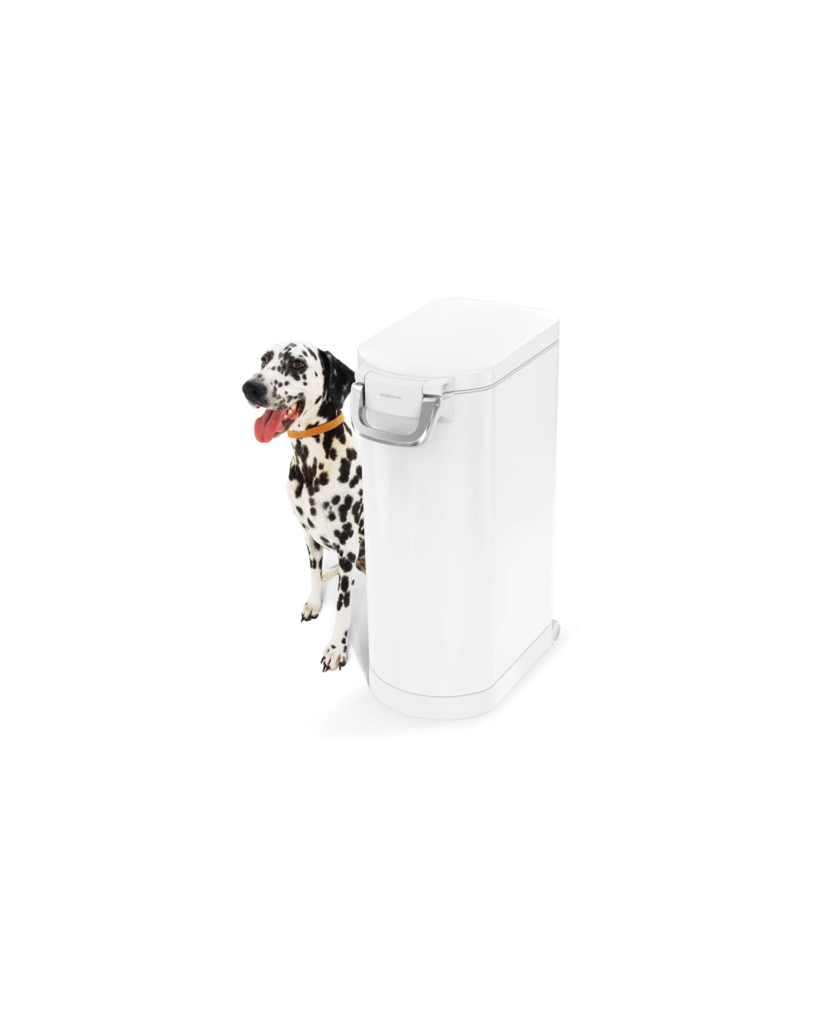 X-Large Pet Food Can, White Stainless Steel - White Stainless Steel