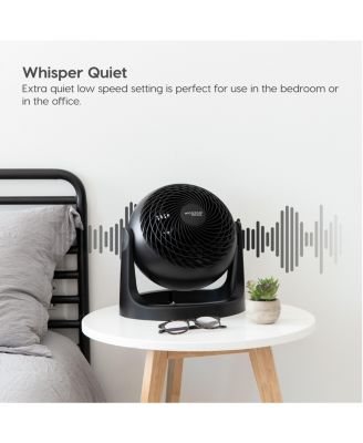 USA WOOZOO Fan, Small Oscillating Desk Fan, Table Air Circulator, 3 Speeds, 52ft Max Air Distance, 12 Inches, 112° Adjustable Tilt