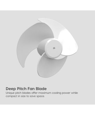USA WOOZOO Fan, Small Oscillating Desk Fan, Table Air Circulator, 3 Speeds, 52ft Max Air Distance, 12 Inches, 112° Adjustable Tilt