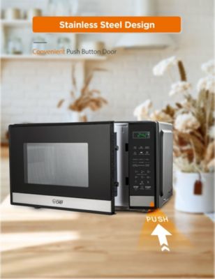 Countertop Microwave Oven 0.9 Cu. Ft. 900W, Stainless Steel.