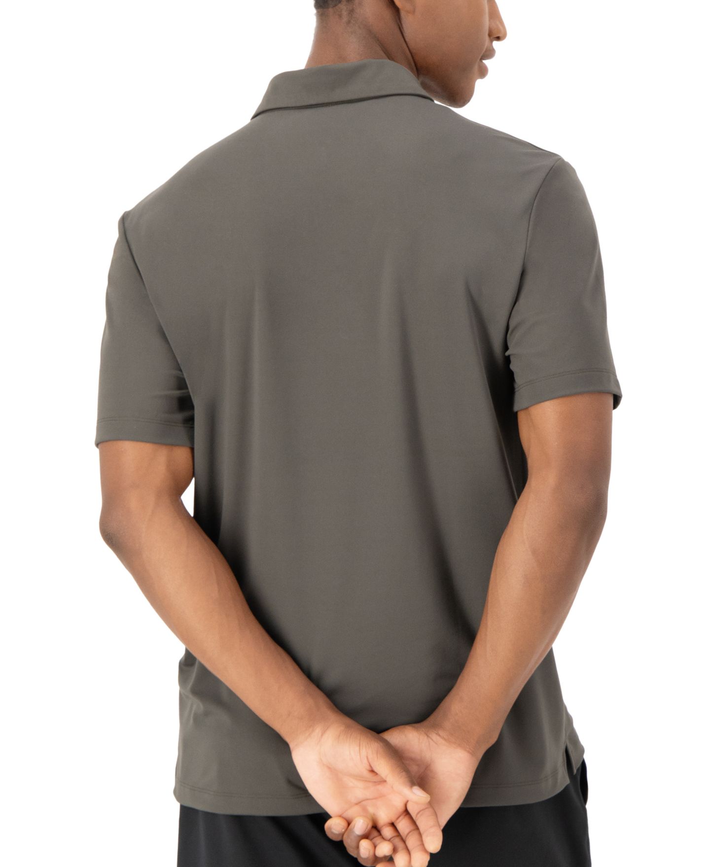 Мужское поло Hanes Moves Performance Short Sleeve Polo, цвет: Чёрный — фото 12