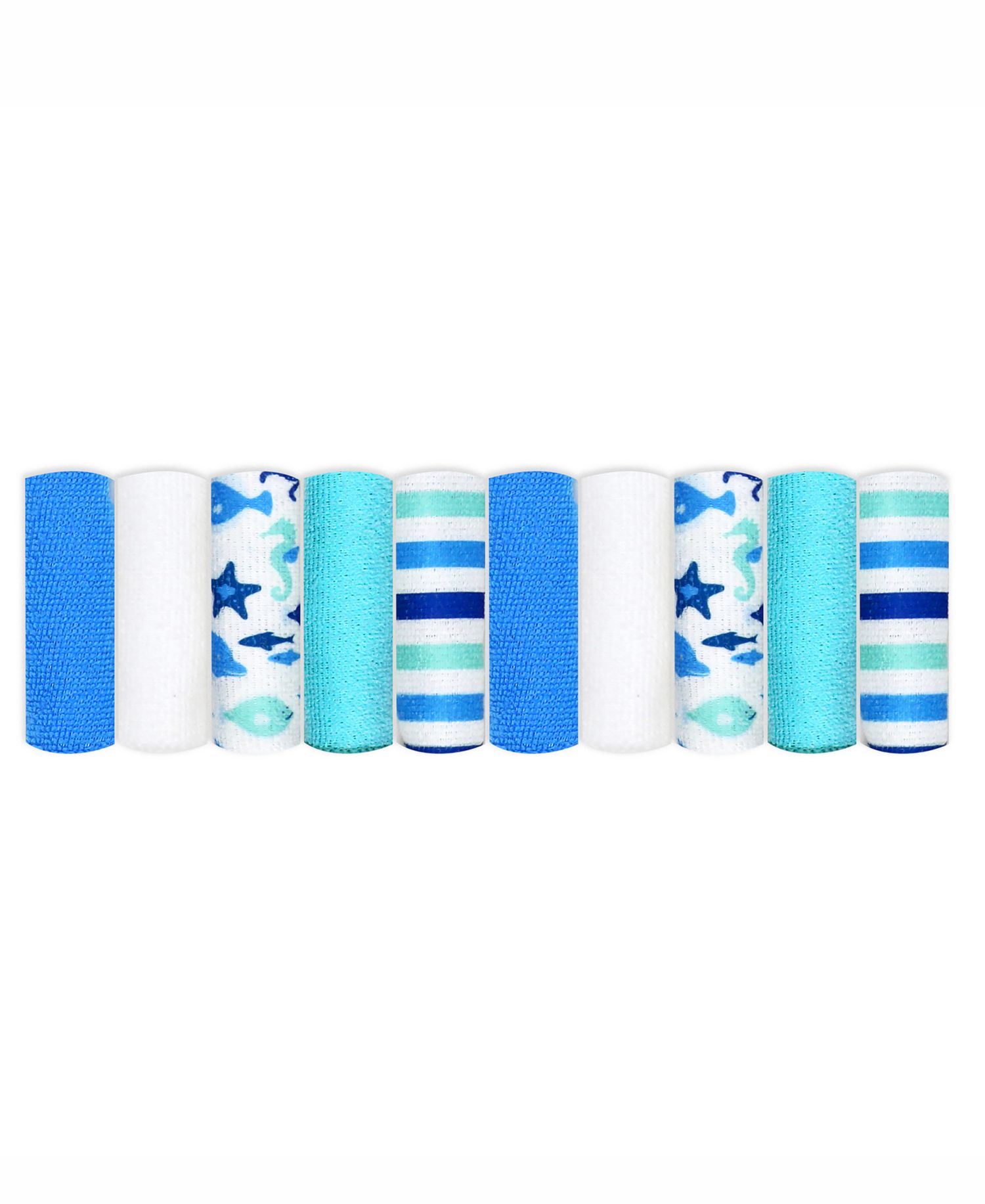 Boys and Girls 2 Pack Embroidered Hooded Bath Towel and Wash Cloth Set