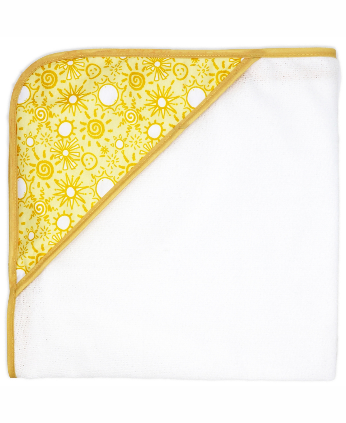 Buba Baby Boys and Girls 2 Pack Embroidered Hooded Bath Towel and Wash Cloth Set