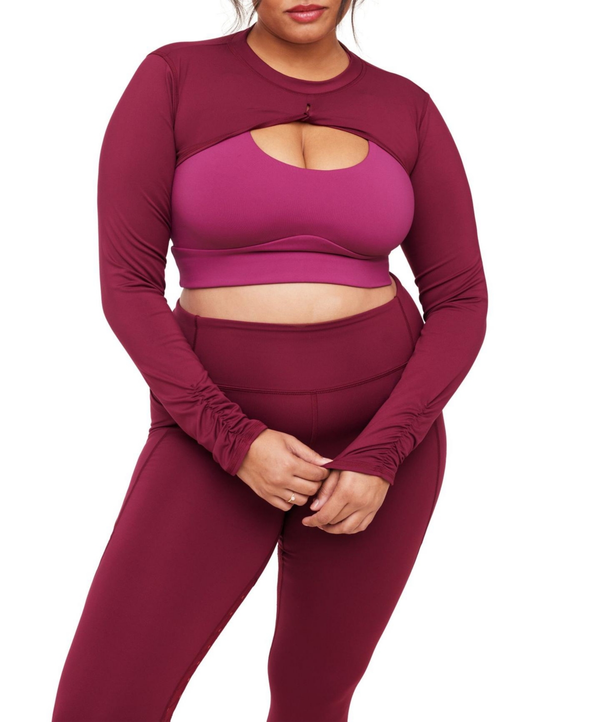Adore Me Plus Size Lotus Lotus Active Shrug