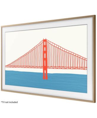 55" The Frame Customizable Bezel In Modern Teak - VGSCFA55TK