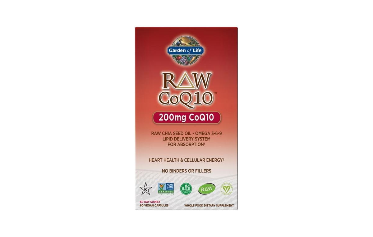 Garden of Life Raw CoQ10, 200 mg, 60 vcaps
